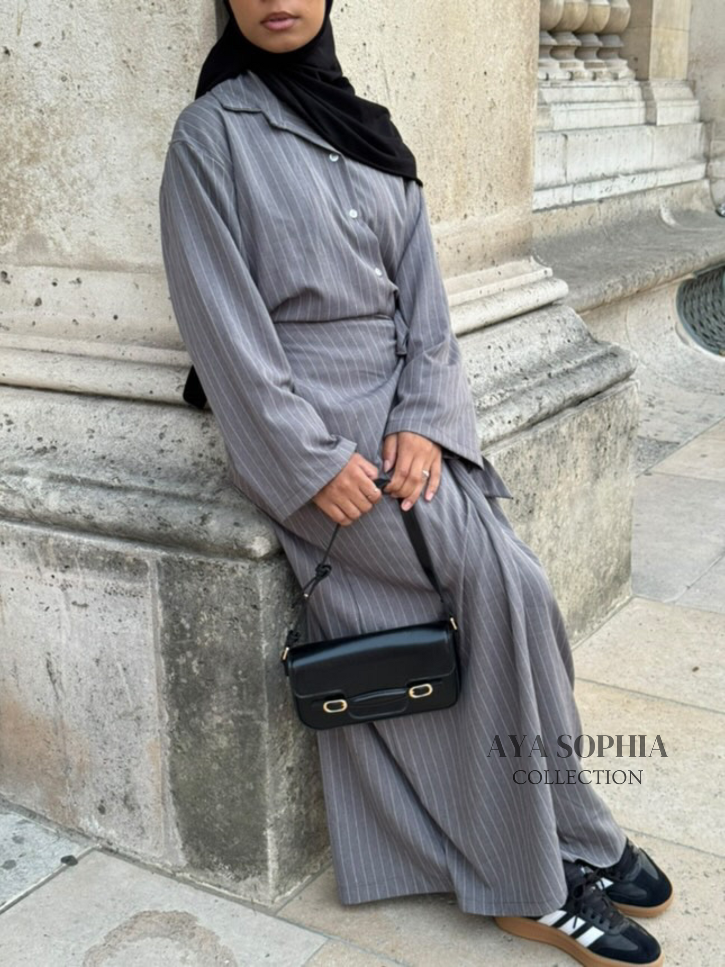 Ensemble Jupe Gris Mastour