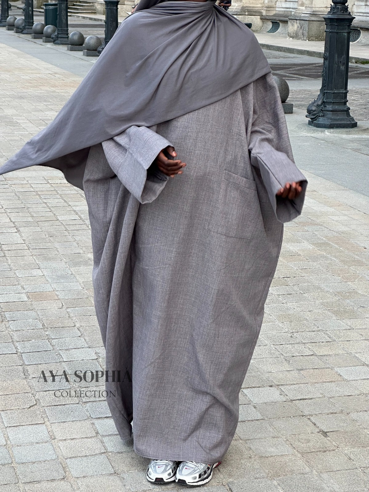 ABAYA SAFWA - GRIS-