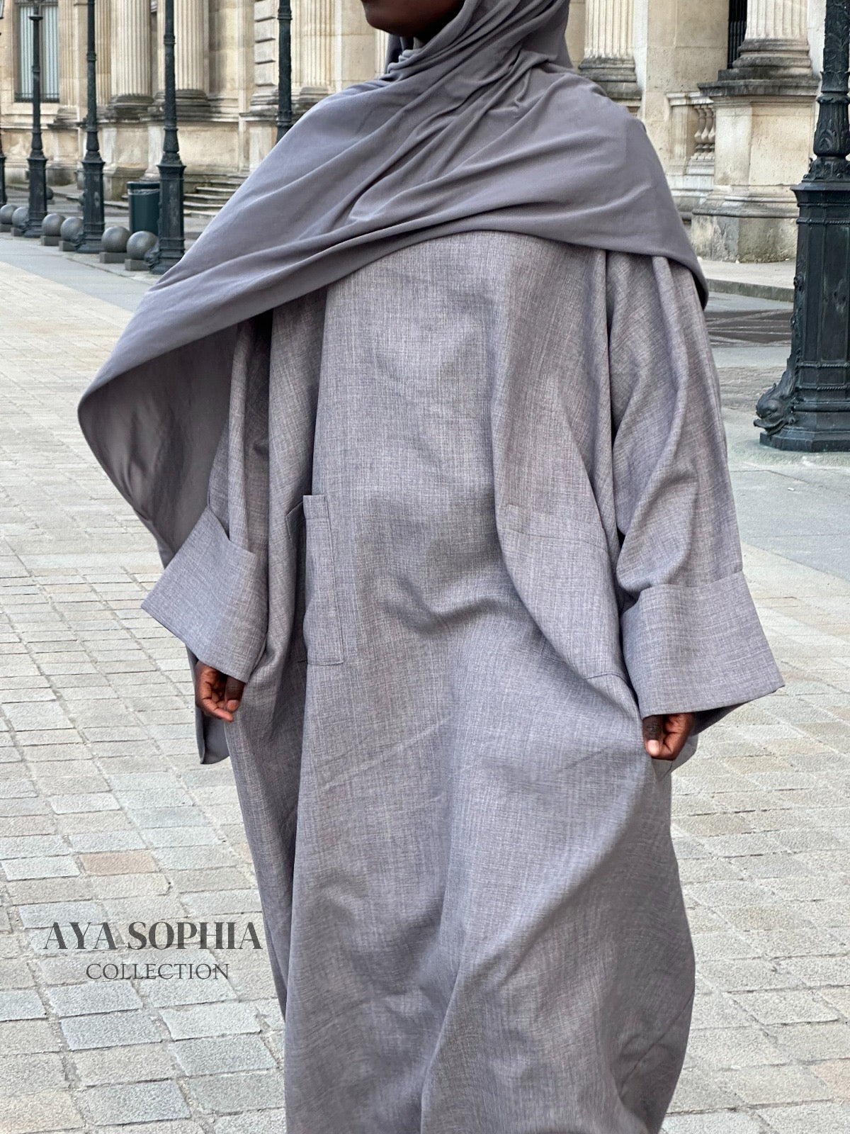 ABAYA SAFWA - GRIS-