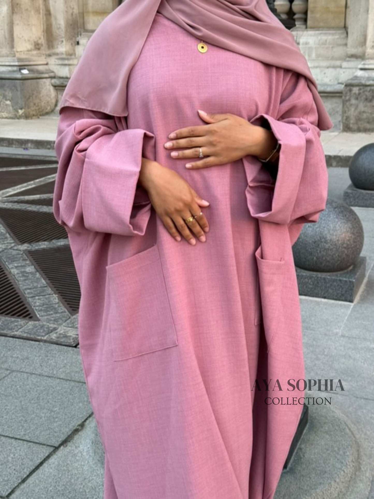 Abaya SAFWA -Rose-