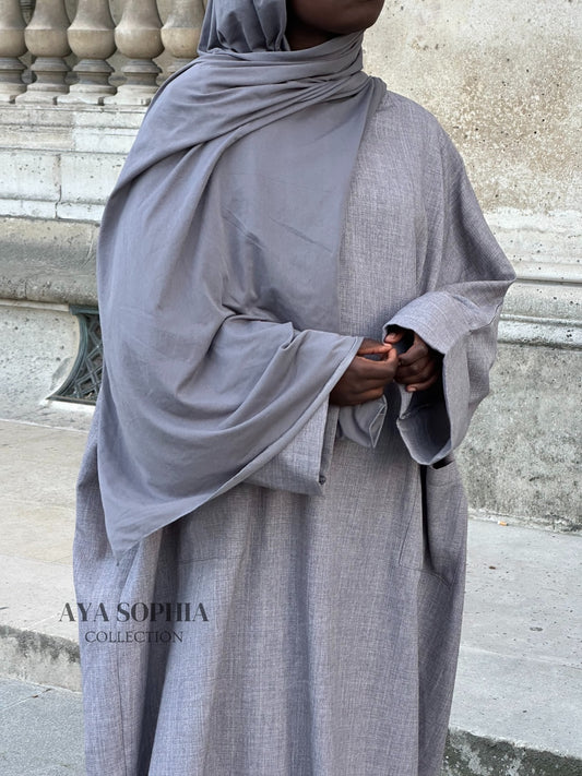 ABAYA SAFWA - GRIS-