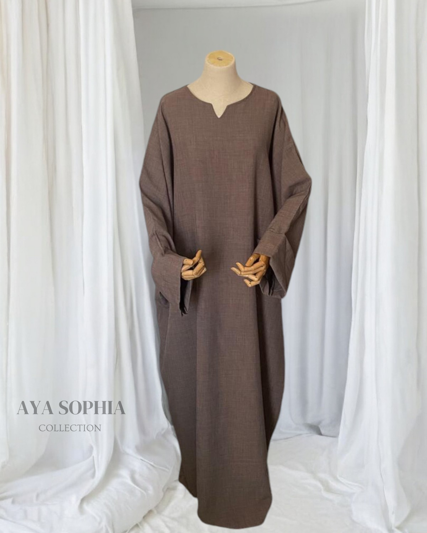 Abaya Safwa - Taupe