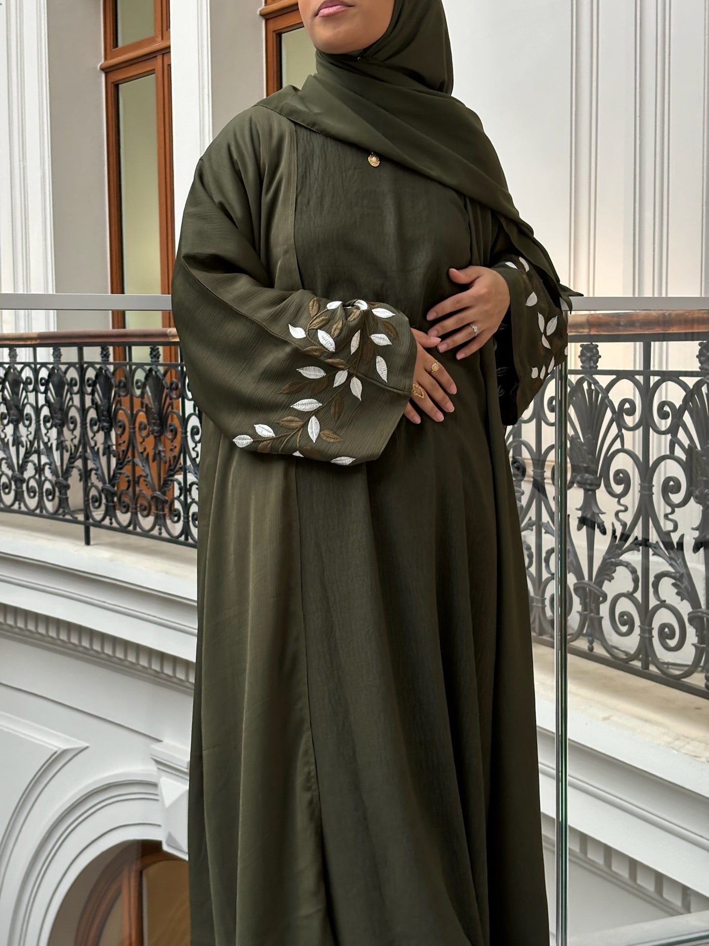 ABAYA LYNA | Set Complet - GREEN -