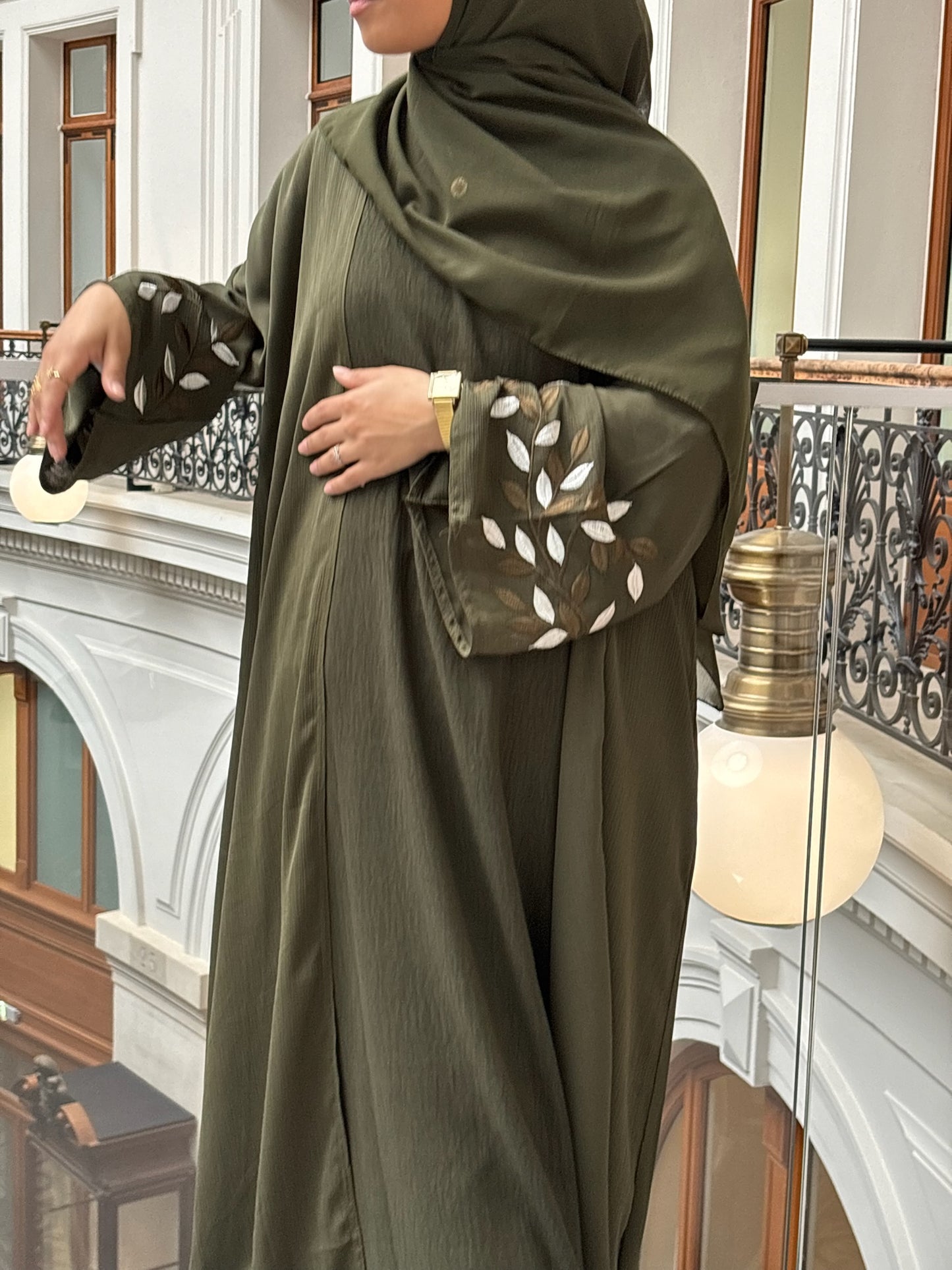 ABAYA LYNA | Set Complet - GREEN -