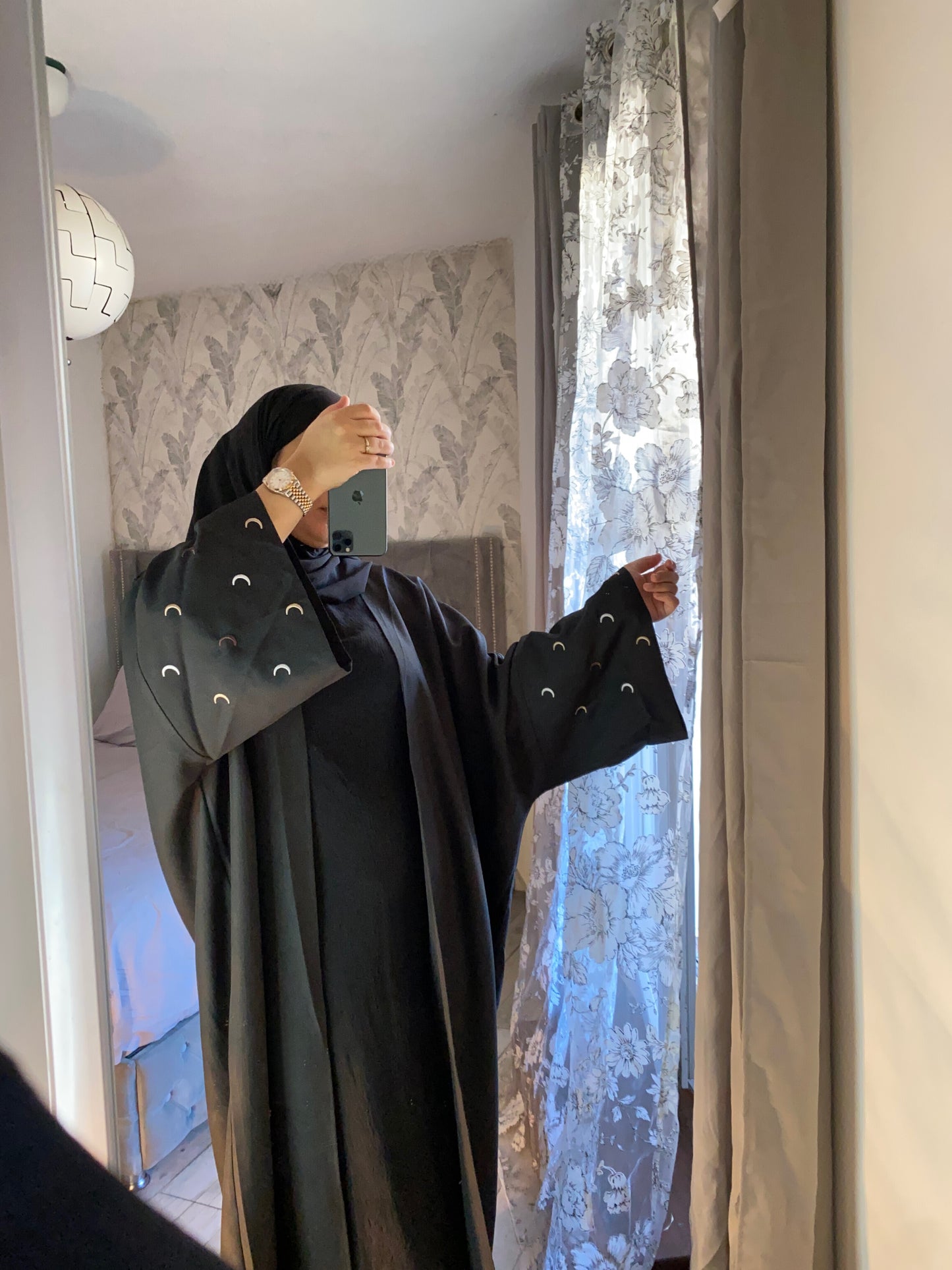 Abaya Kimono QAMAR Noir