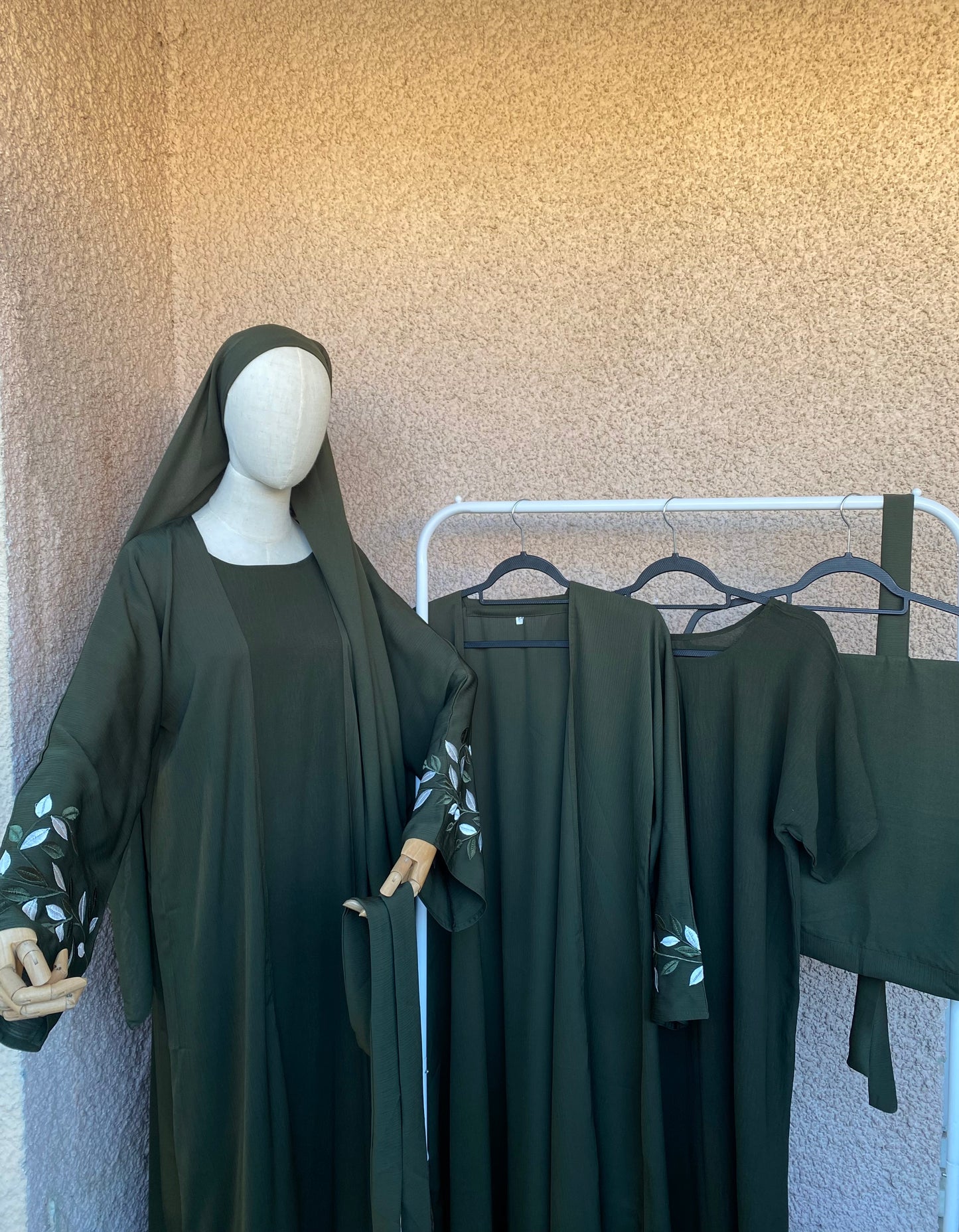 ABAYA LYNA | Set Complet - GREEN -