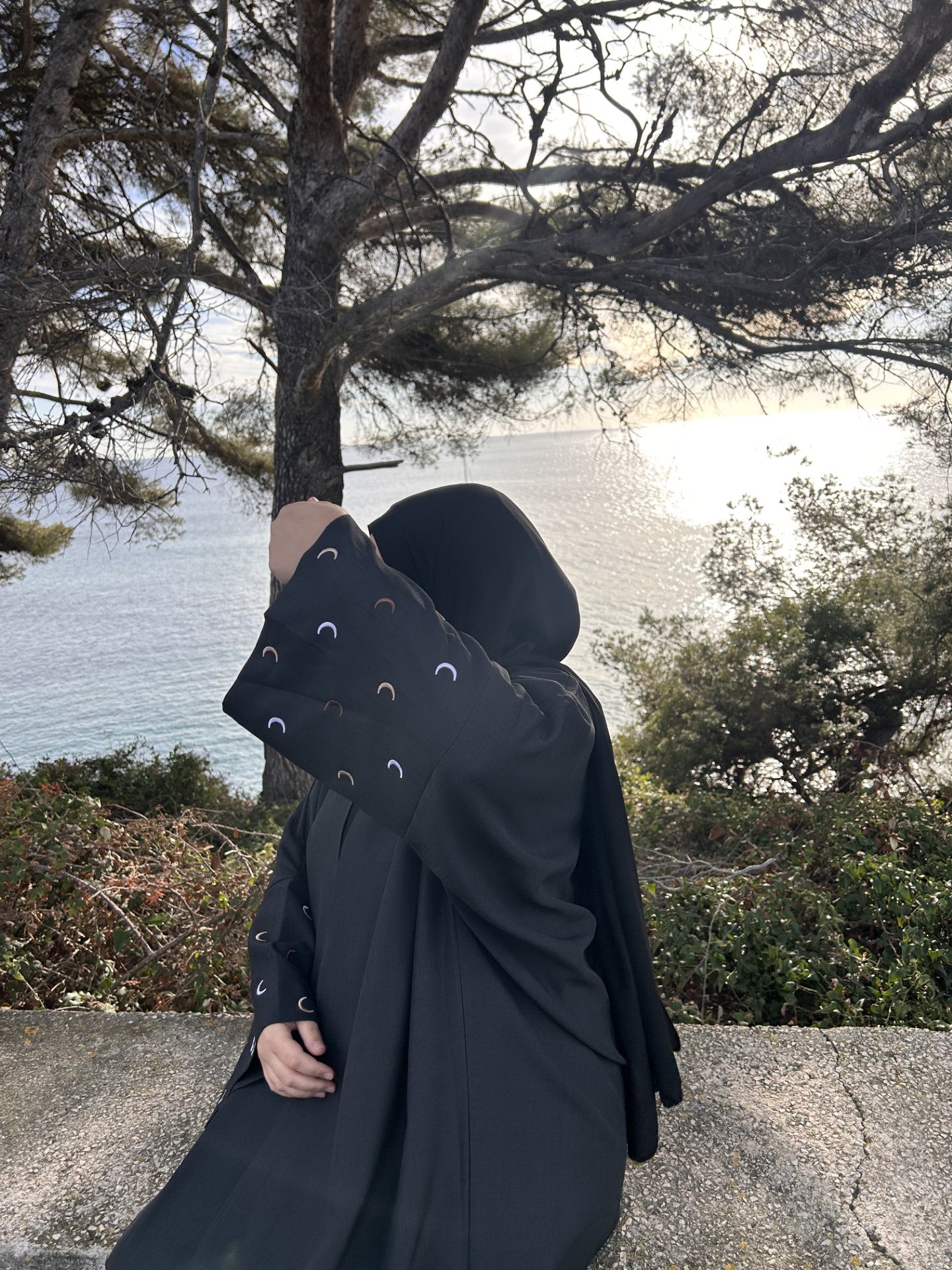 Abaya Kimono QAMAR Noir